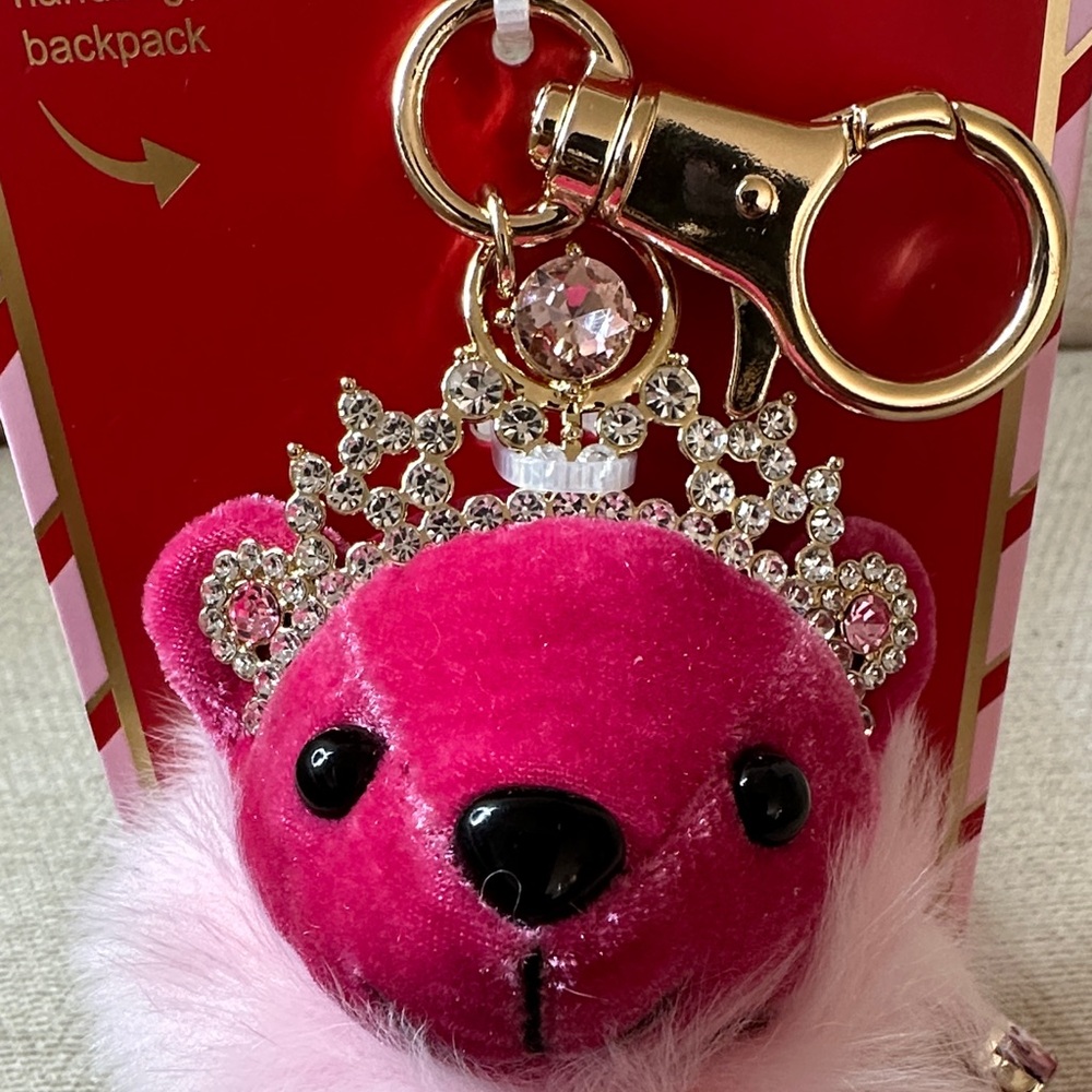 Piper Pink Royal Bear Keychain - Picture 2 of 10